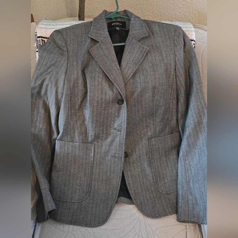 Express Gray Blazer